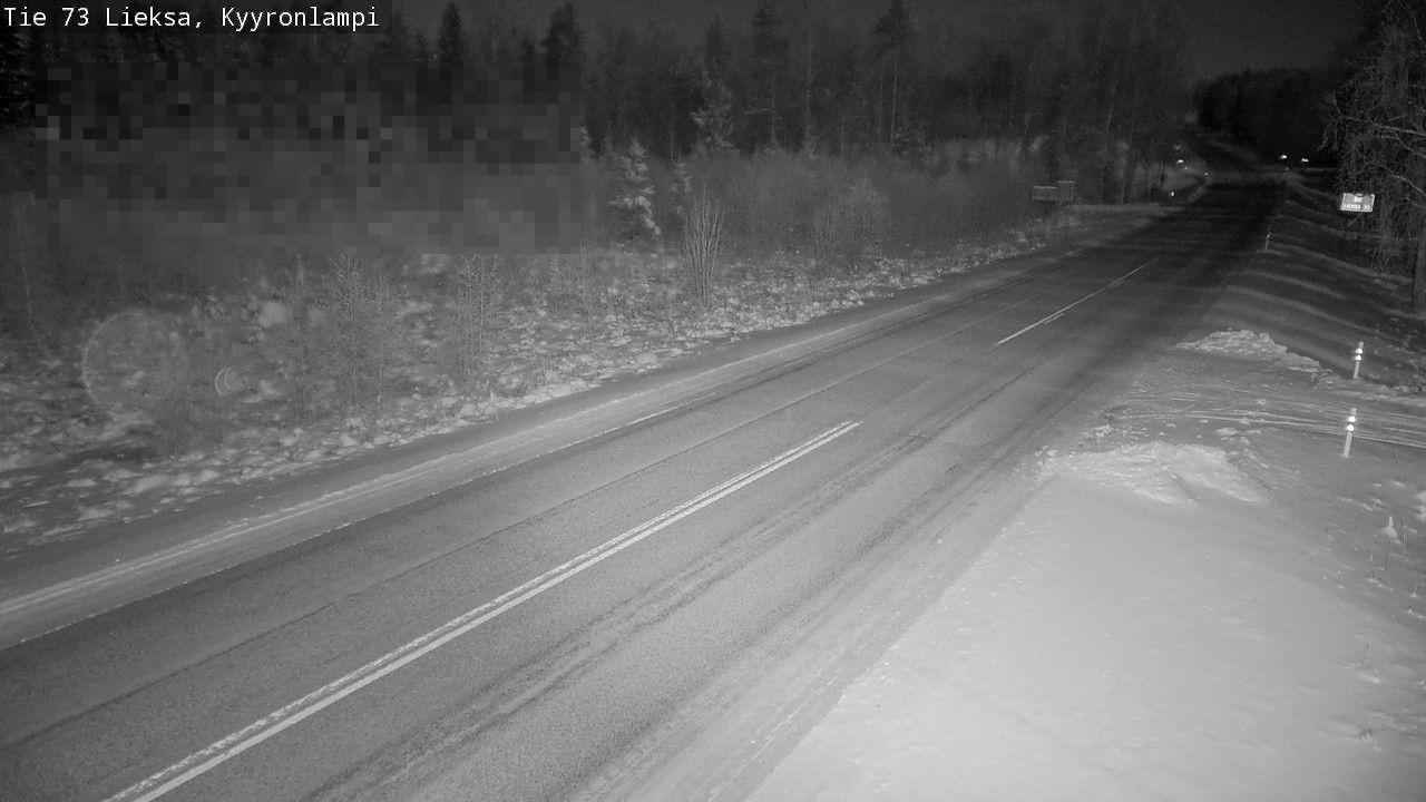Weather Camera Image Road 73 Lieksa, Kyyrönlampi, Lieksa, Pohjois-Karjala