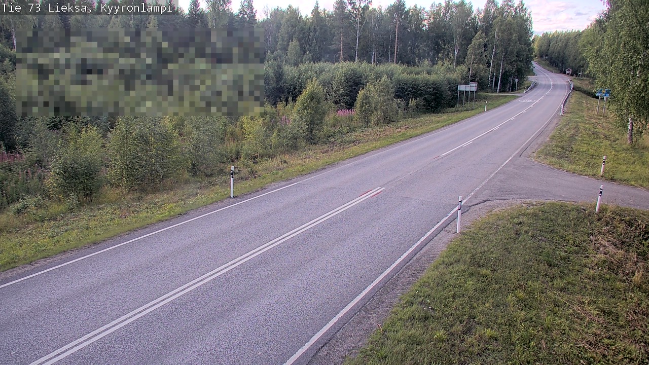 Weather Camera Image Road 73 Lieksa, Kyyrönlampi, Lieksa, Pohjois-Karjala