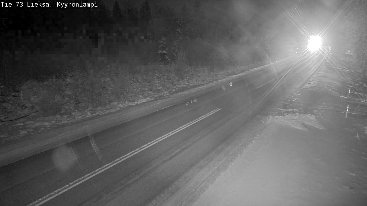 Weather Camera Image Road 73 Lieksa, Kyyrönlampi, Lieksa, Pohjois-Karjala