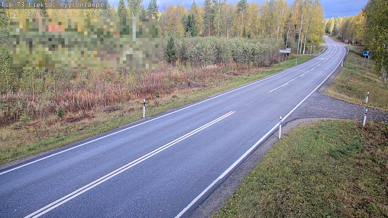 Weather Camera Image Road 73 Lieksa, Kyyrönlampi, Lieksa, Pohjois-Karjala