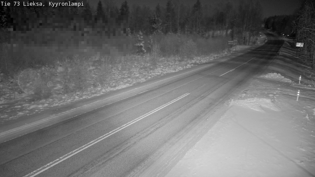 Weather Camera Image Road 73 Lieksa, Kyyrönlampi, Lieksa, Pohjois-Karjala