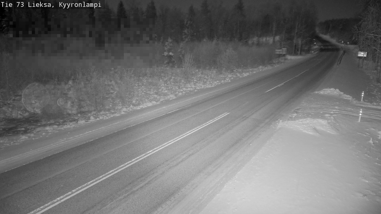 Weather Camera Image Väg 73 Lieksa, Kyyrönlampi, Lieksa, Pohjois-Karjala