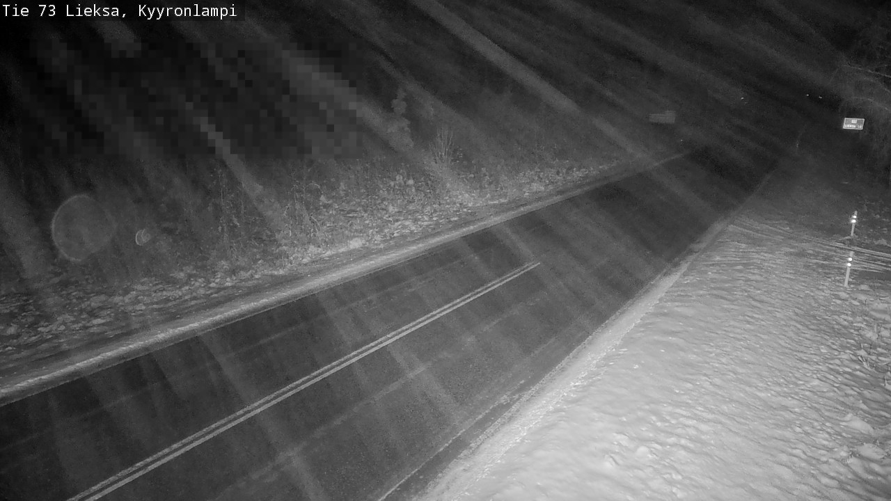Weather Camera Image Road 73 Lieksa, Kyyrönlampi, Lieksa, Pohjois-Karjala