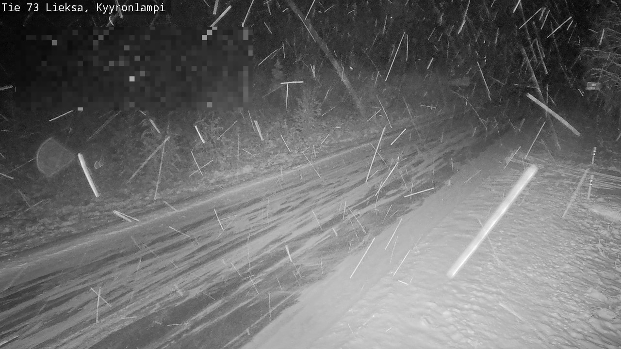 Weather Camera Image Road 73 Lieksa, Kyyrönlampi, Lieksa, Pohjois-Karjala