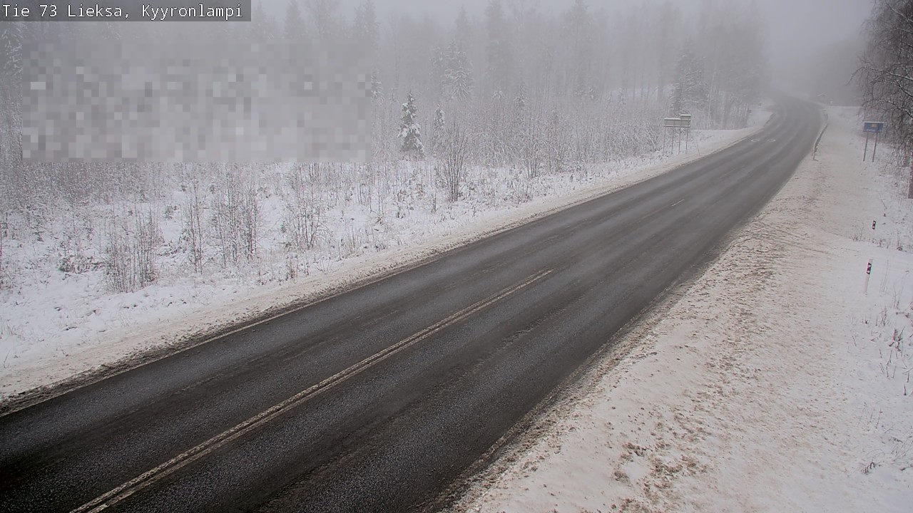 Weather Camera Image Väg 73 Lieksa, Kyyrönlampi, Lieksa, Pohjois-Karjala