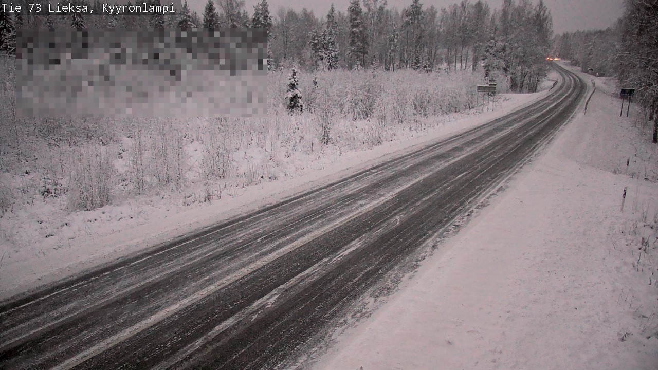 Weather Camera Image Road 73 Lieksa, Kyyrönlampi, Lieksa, Pohjois-Karjala