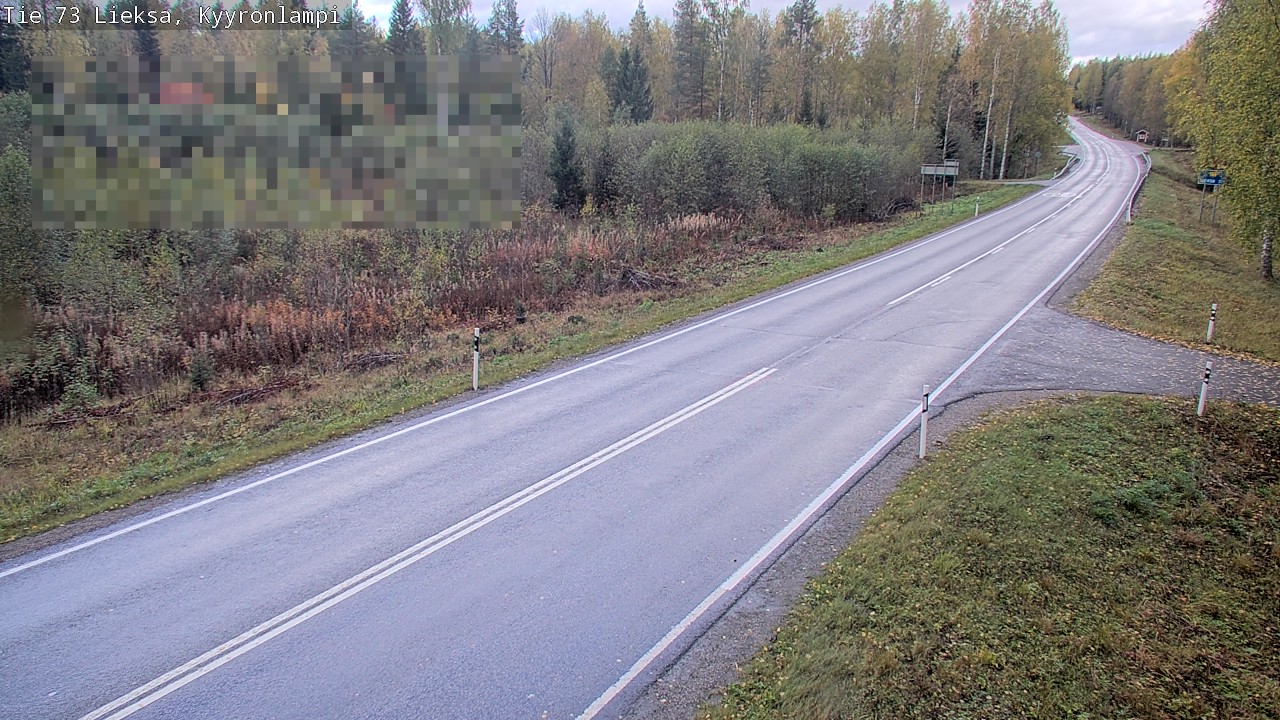 Weather Camera Image Väg 73 Lieksa, Kyyrönlampi, Lieksa, Pohjois-Karjala
