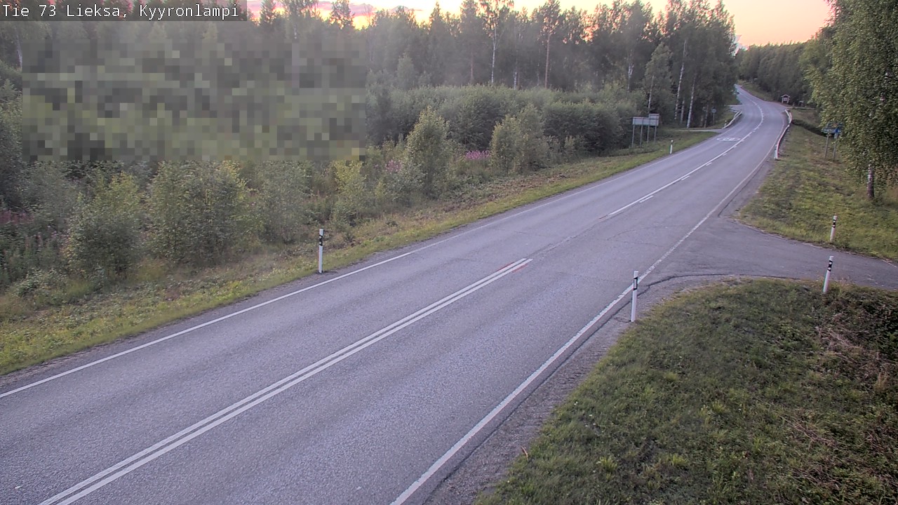 Weather Camera Image Road 73 Lieksa, Kyyrönlampi, Lieksa, Pohjois-Karjala