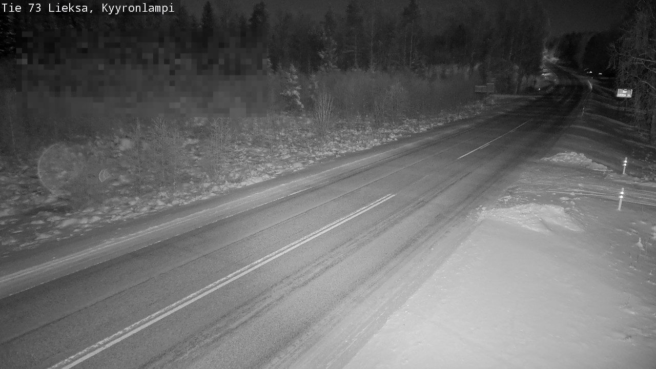 Weather Camera Image Road 73 Lieksa, Kyyrönlampi, Lieksa, Pohjois-Karjala