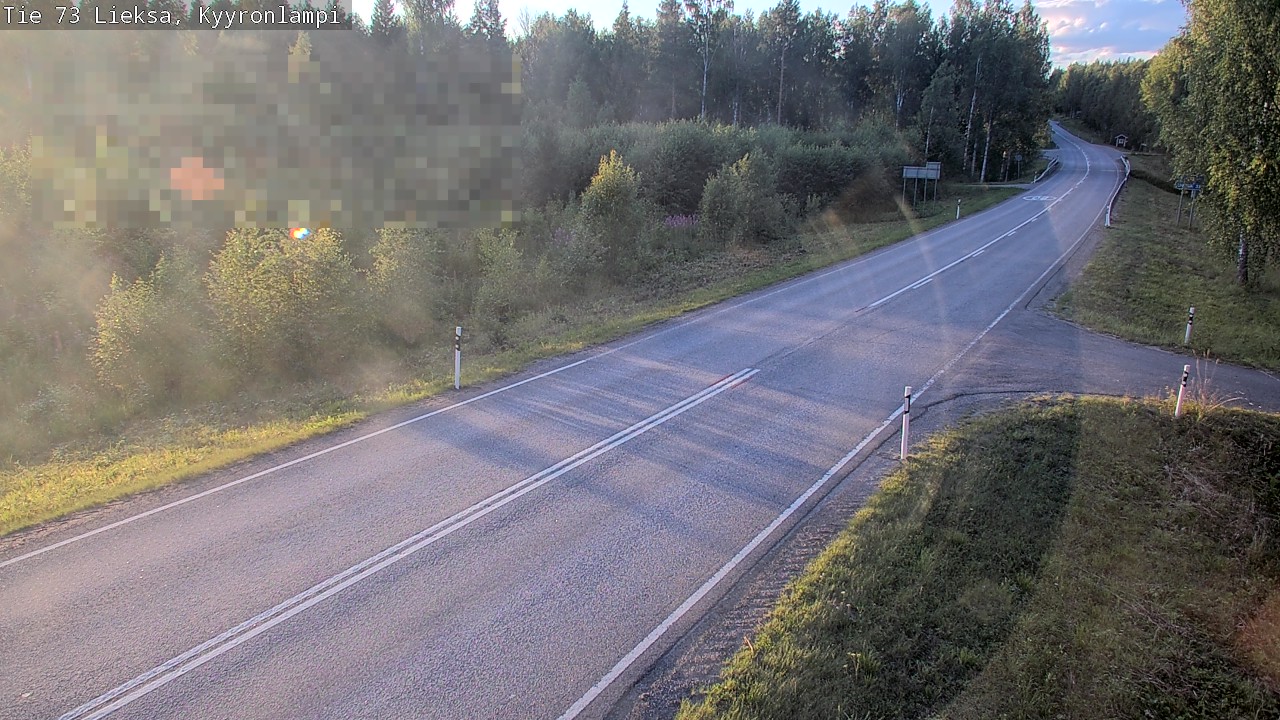 Weather Camera Image Road 73 Lieksa, Kyyrönlampi, Lieksa, Pohjois-Karjala