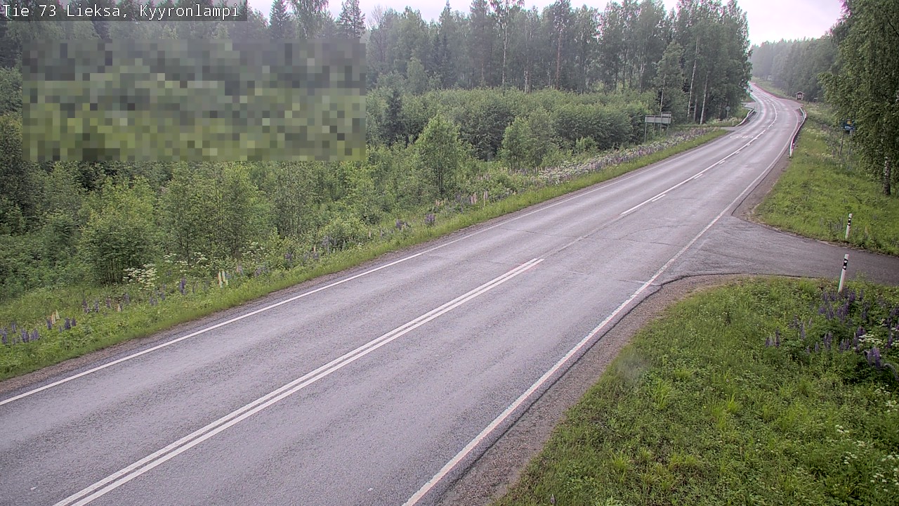 Weather Camera Image Väg 73 Lieksa, Kyyrönlampi, Lieksa, Pohjois-Karjala