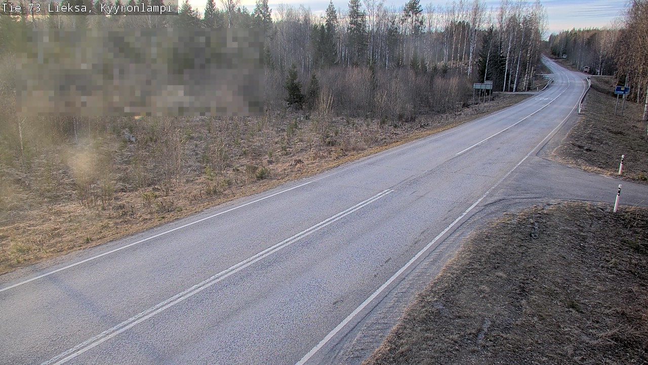 Weather Camera Image Väg 73 Lieksa, Kyyrönlampi, Lieksa, Pohjois-Karjala
