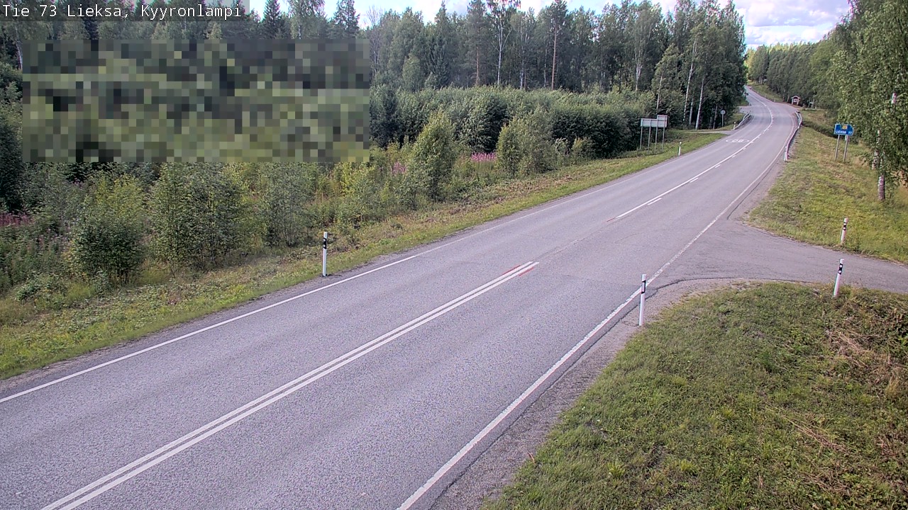 Weather Camera Image Road 73 Lieksa, Kyyrönlampi, Lieksa, Pohjois-Karjala
