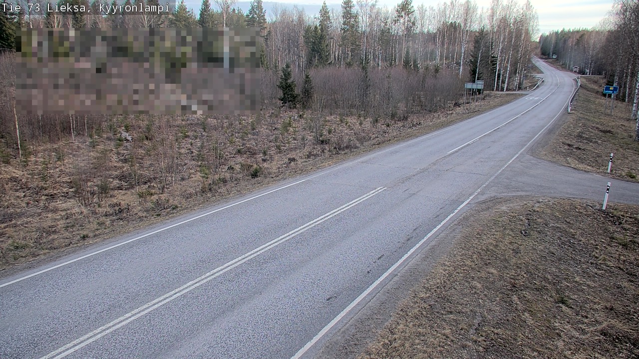 Weather Camera Image Road 73 Lieksa, Kyyrönlampi, Lieksa, Pohjois-Karjala