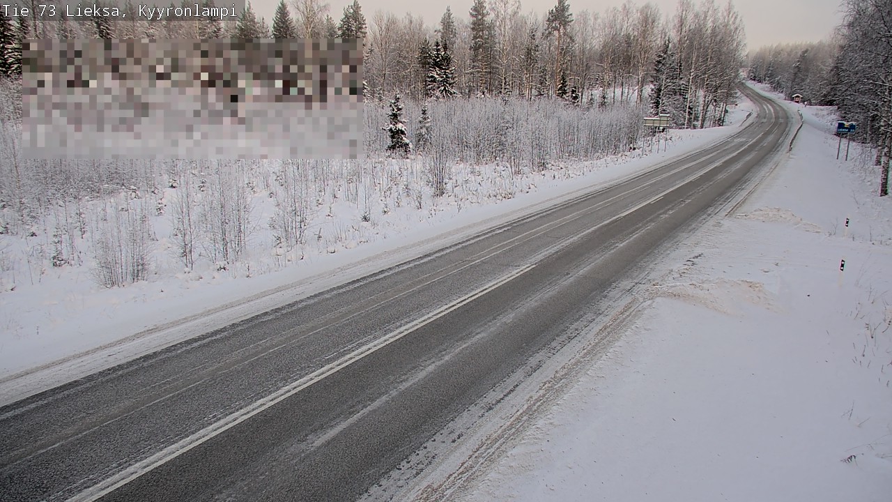 Weather Camera Image Road 73 Lieksa, Kyyrönlampi, Lieksa, Pohjois-Karjala