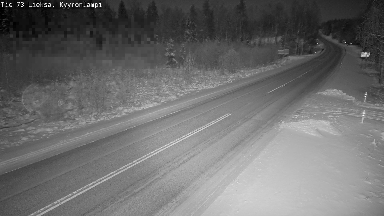 Weather Camera Image Road 73 Lieksa, Kyyrönlampi, Lieksa, Pohjois-Karjala