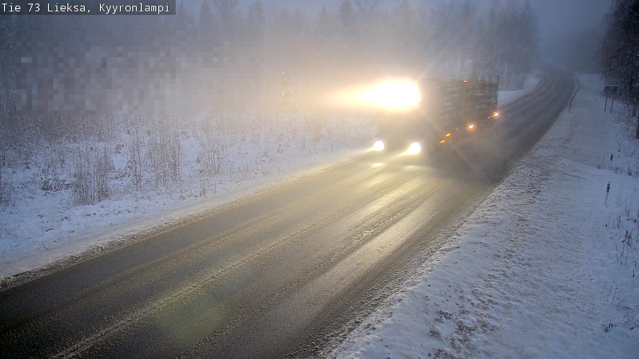 Weather Camera Image Väg 73 Lieksa, Kyyrönlampi, Lieksa, Pohjois-Karjala