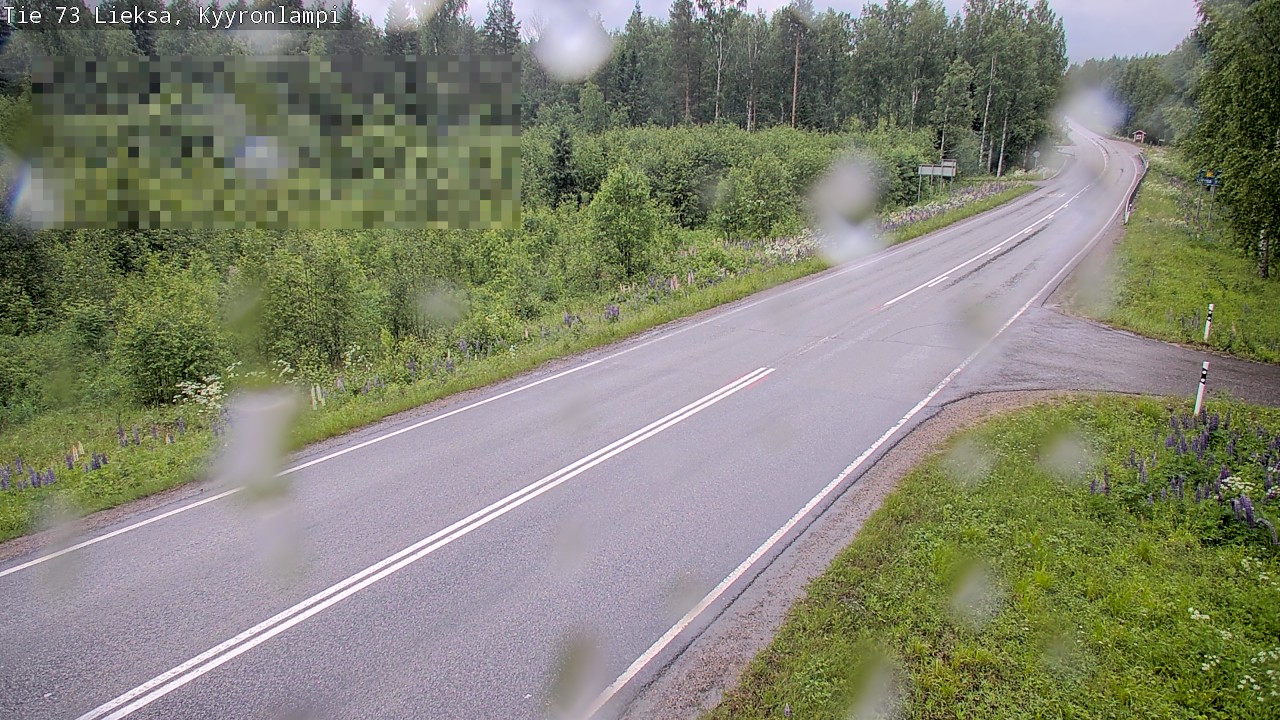 Weather Camera Image Väg 73 Lieksa, Kyyrönlampi, Lieksa, Pohjois-Karjala