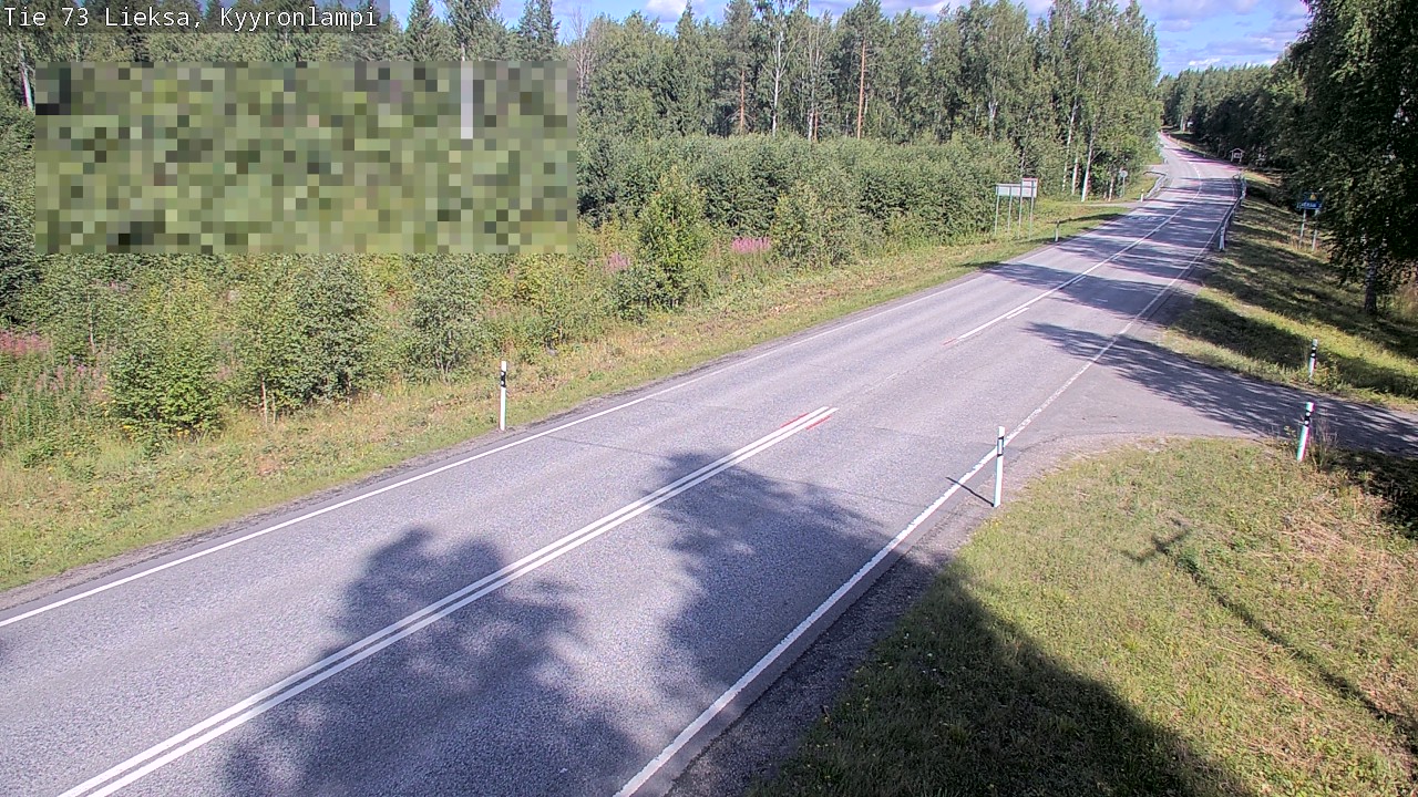 Weather Camera Image Road 73 Lieksa, Kyyrönlampi, Lieksa, Pohjois-Karjala