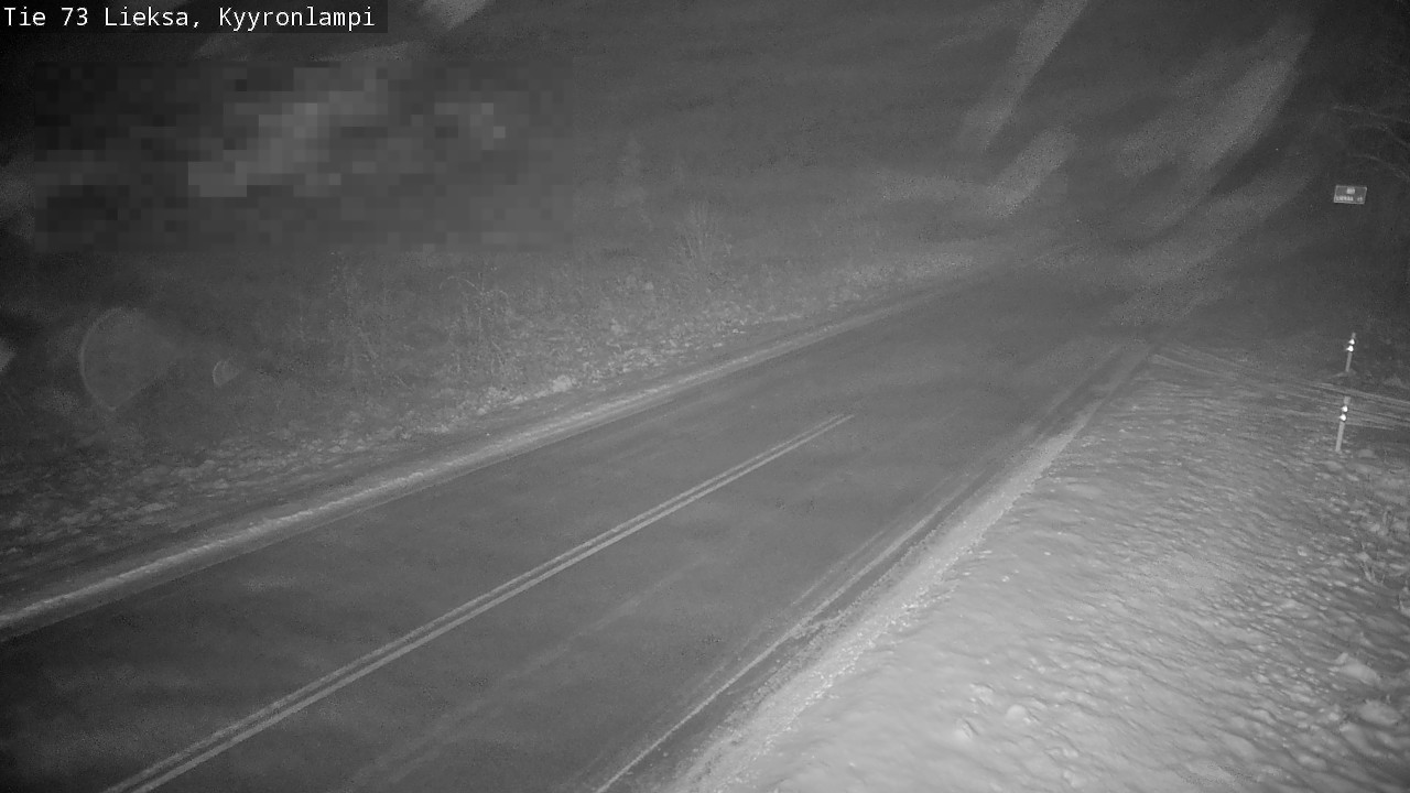 Weather Camera Image Road 73 Lieksa, Kyyrönlampi, Lieksa, Pohjois-Karjala
