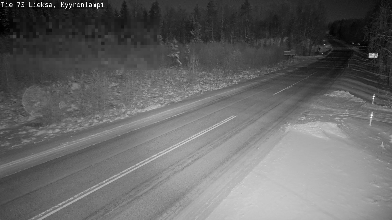 Weather Camera Image Road 73 Lieksa, Kyyrönlampi, Lieksa, Pohjois-Karjala
