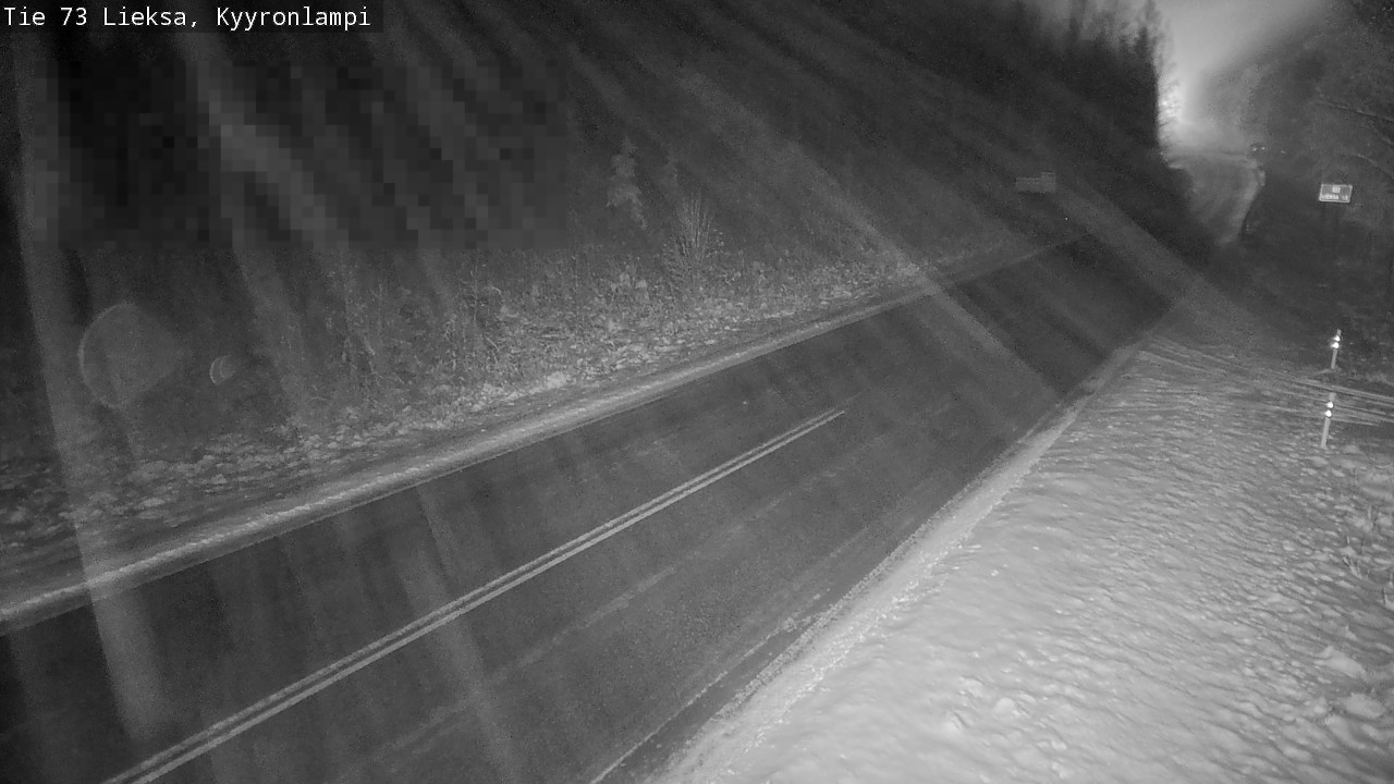 Weather Camera Image Road 73 Lieksa, Kyyrönlampi, Lieksa, Pohjois-Karjala