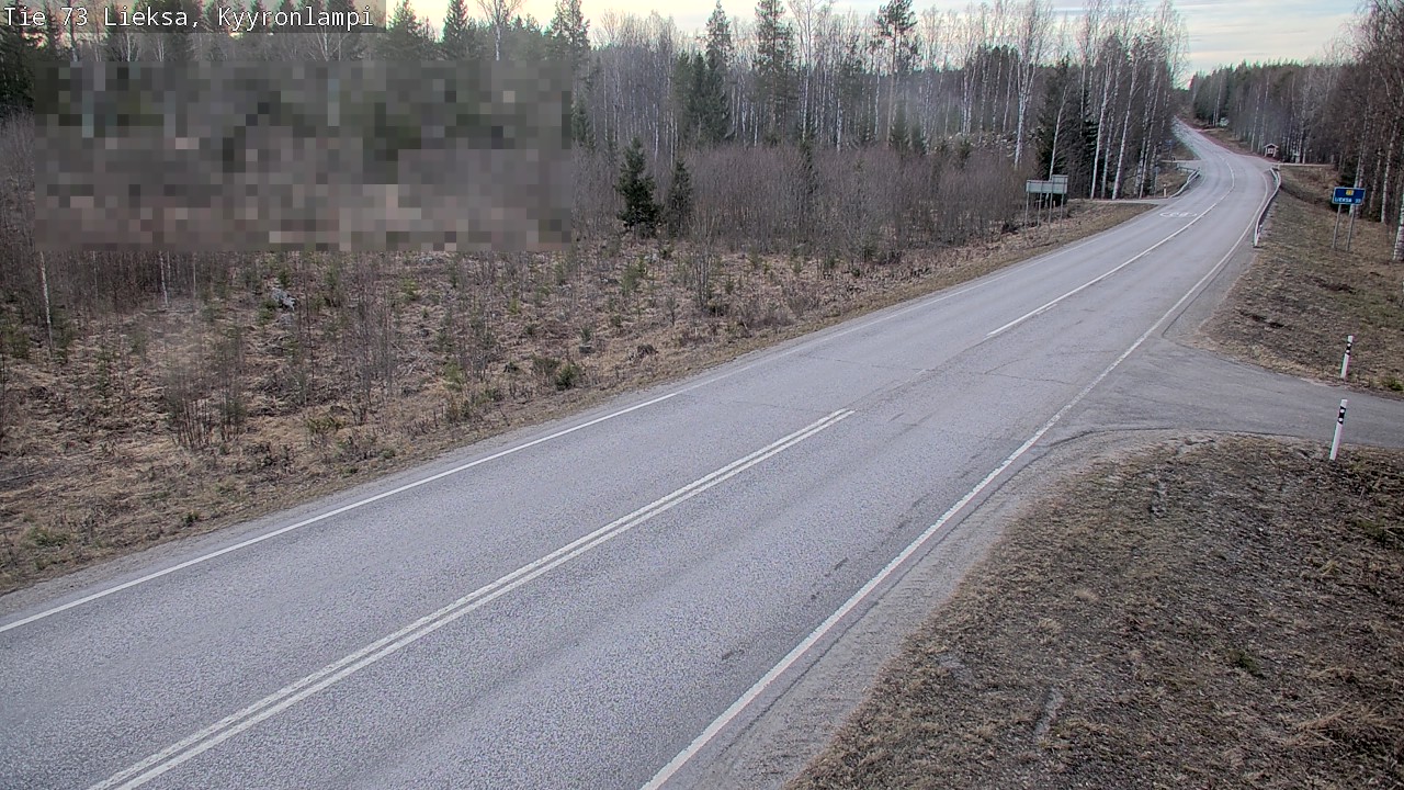 Weather Camera Image Väg 73 Lieksa, Kyyrönlampi, Lieksa, Pohjois-Karjala