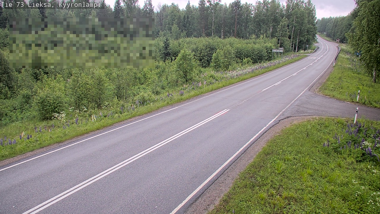 Weather Camera Image Väg 73 Lieksa, Kyyrönlampi, Lieksa, Pohjois-Karjala