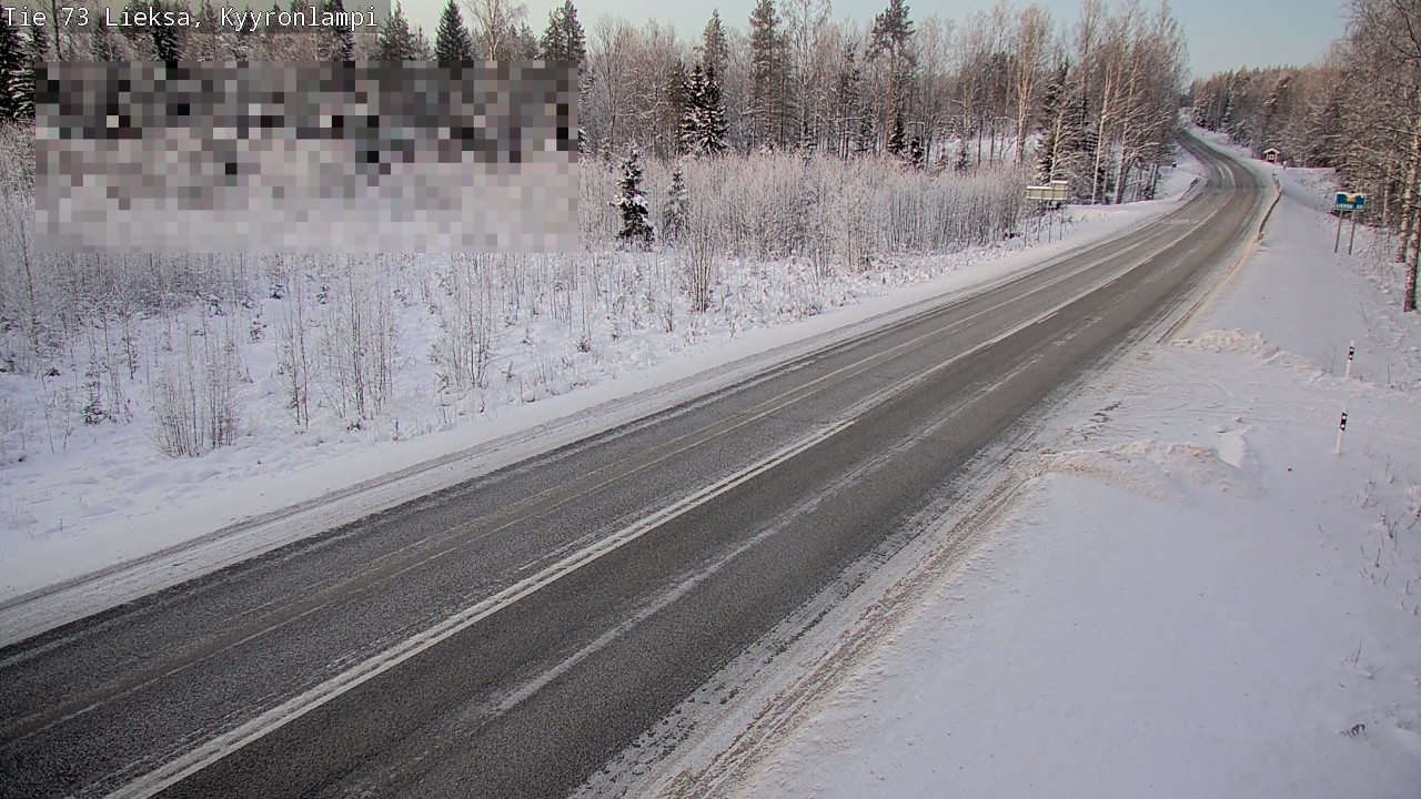 Weather Camera Image Road 73 Lieksa, Kyyrönlampi, Lieksa, Pohjois-Karjala