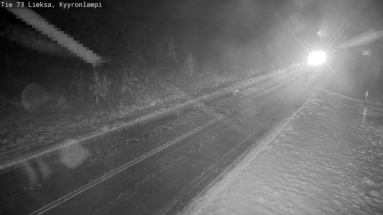 Weather Camera Image Road 73 Lieksa, Kyyrönlampi, Lieksa, Pohjois-Karjala