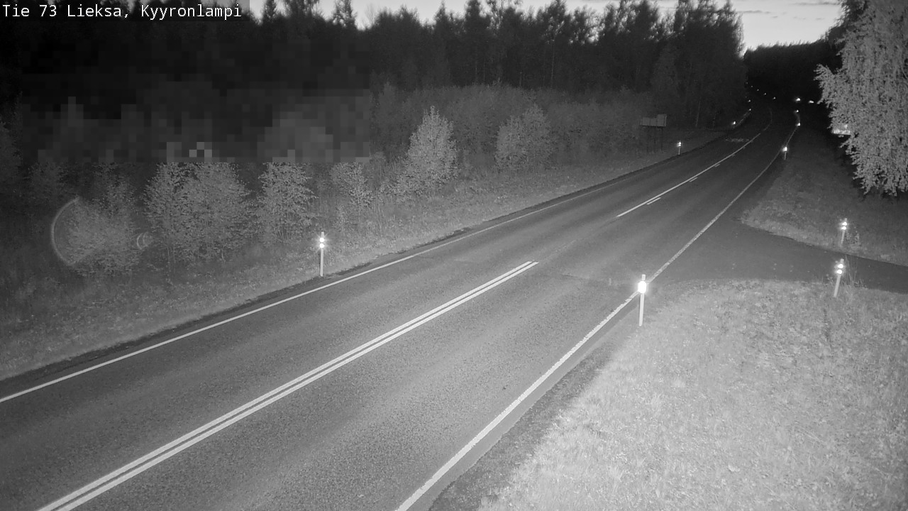 Weather Camera Image Road 73 Lieksa, Kyyrönlampi, Lieksa, Pohjois-Karjala