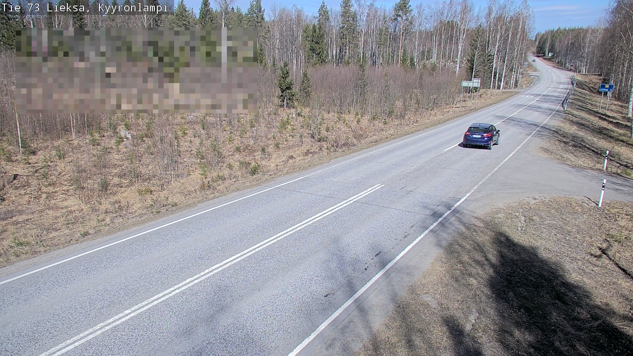 Weather Camera Image Road 73 Lieksa, Kyyrönlampi, Lieksa, Pohjois-Karjala