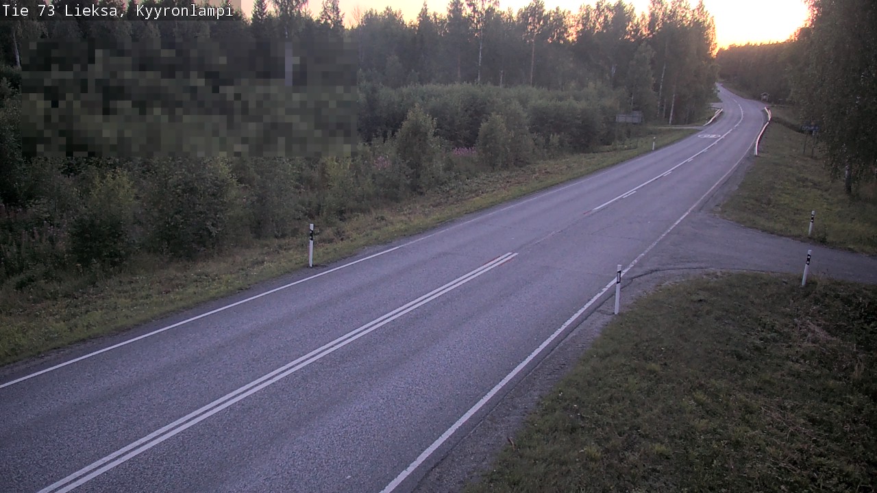 Weather Camera Image Road 73 Lieksa, Kyyrönlampi, Lieksa, Pohjois-Karjala