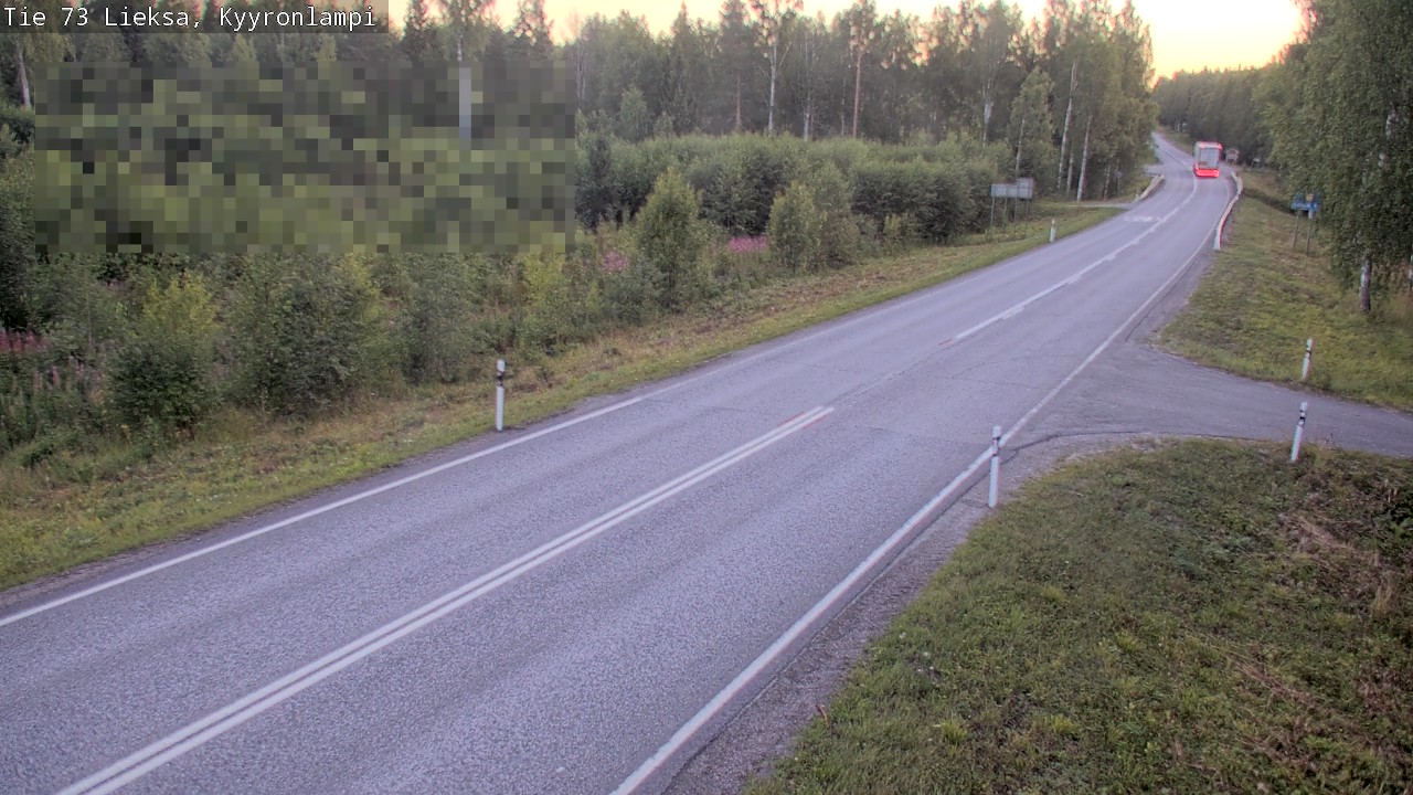 Weather Camera Image Road 73 Lieksa, Kyyrönlampi, Lieksa, Pohjois-Karjala
