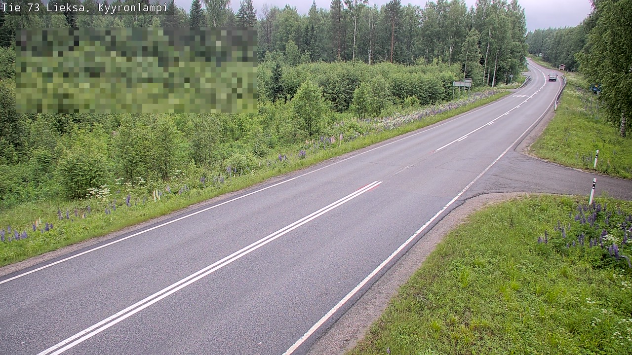 Weather Camera Image Väg 73 Lieksa, Kyyrönlampi, Lieksa, Pohjois-Karjala