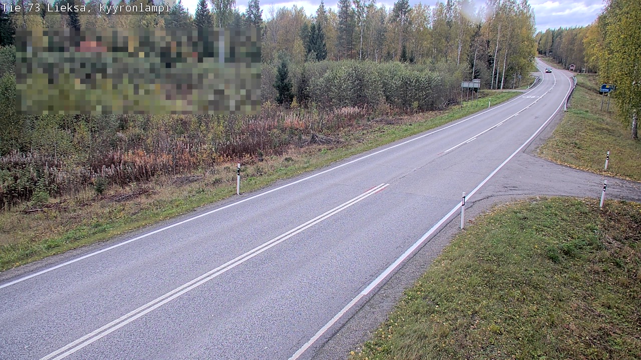Weather Camera Image Road 73 Lieksa, Kyyrönlampi, Lieksa, Pohjois-Karjala