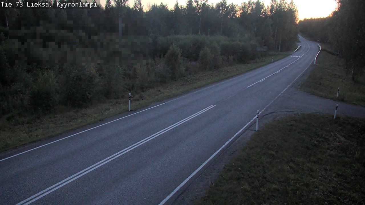 Weather Camera Image Road 73 Lieksa, Kyyrönlampi, Lieksa, Pohjois-Karjala