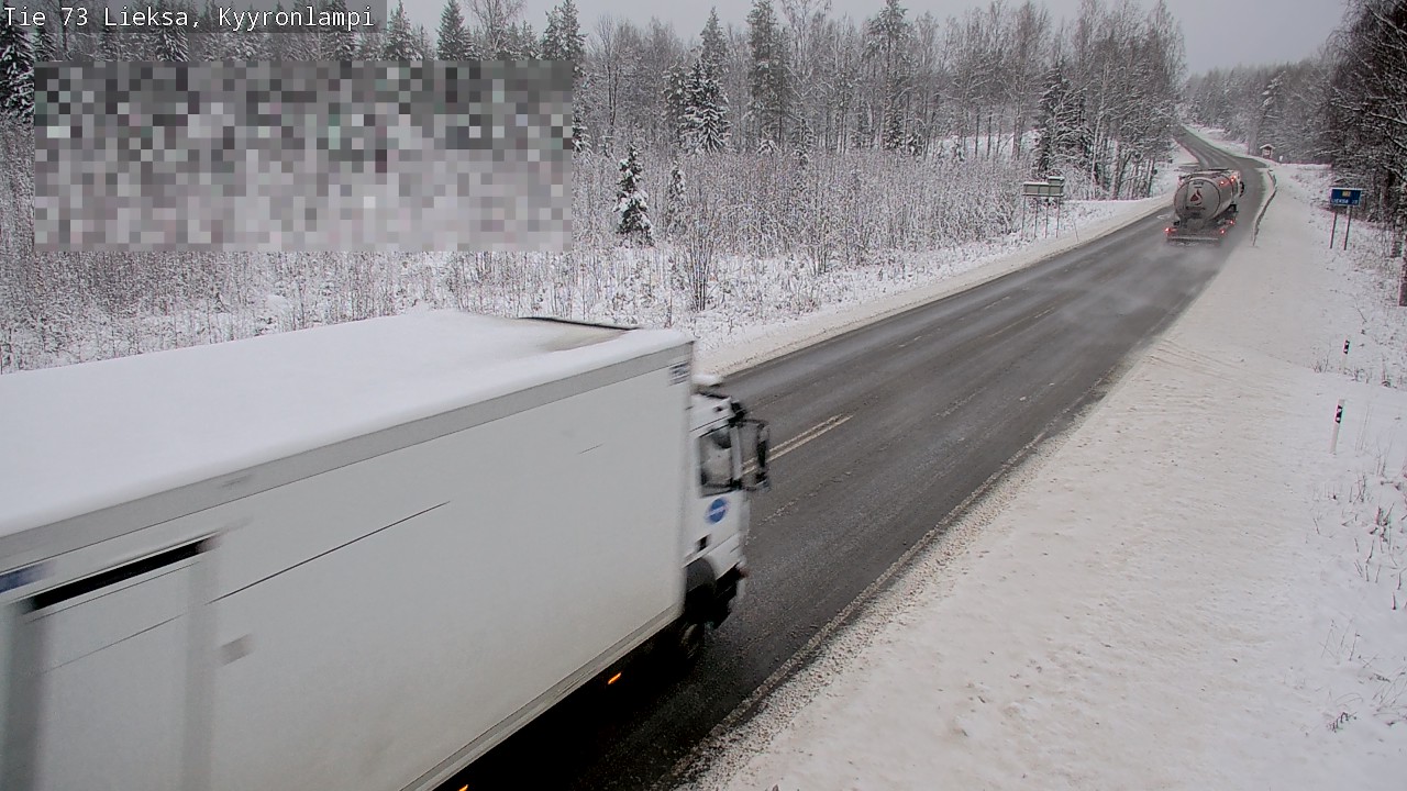 Weather Camera Image Road 73 Lieksa, Kyyrönlampi, Lieksa, Pohjois-Karjala