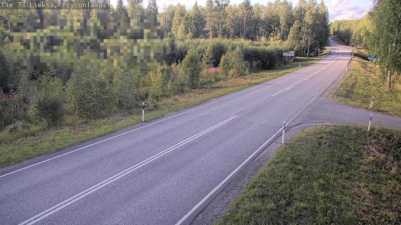 Weather Camera Image Road 73 Lieksa, Kyyrönlampi, Lieksa, Pohjois-Karjala