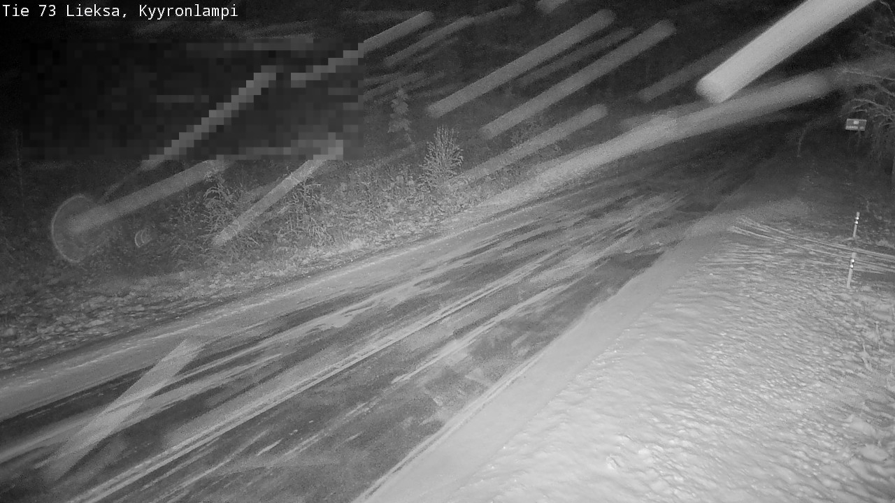 Weather Camera Image Road 73 Lieksa, Kyyrönlampi, Lieksa, Pohjois-Karjala