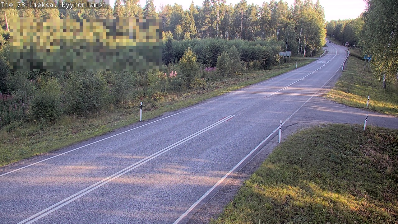 Weather Camera Image Road 73 Lieksa, Kyyrönlampi, Lieksa, Pohjois-Karjala