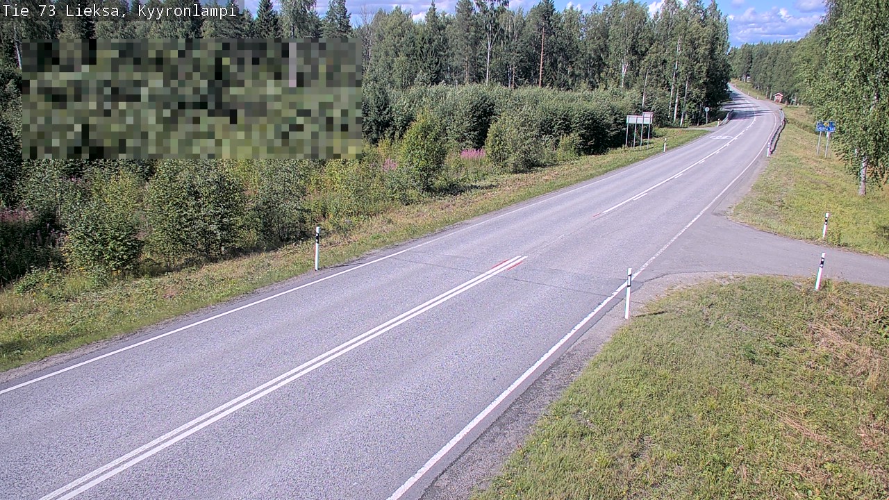 Weather Camera Image Road 73 Lieksa, Kyyrönlampi, Lieksa, Pohjois-Karjala