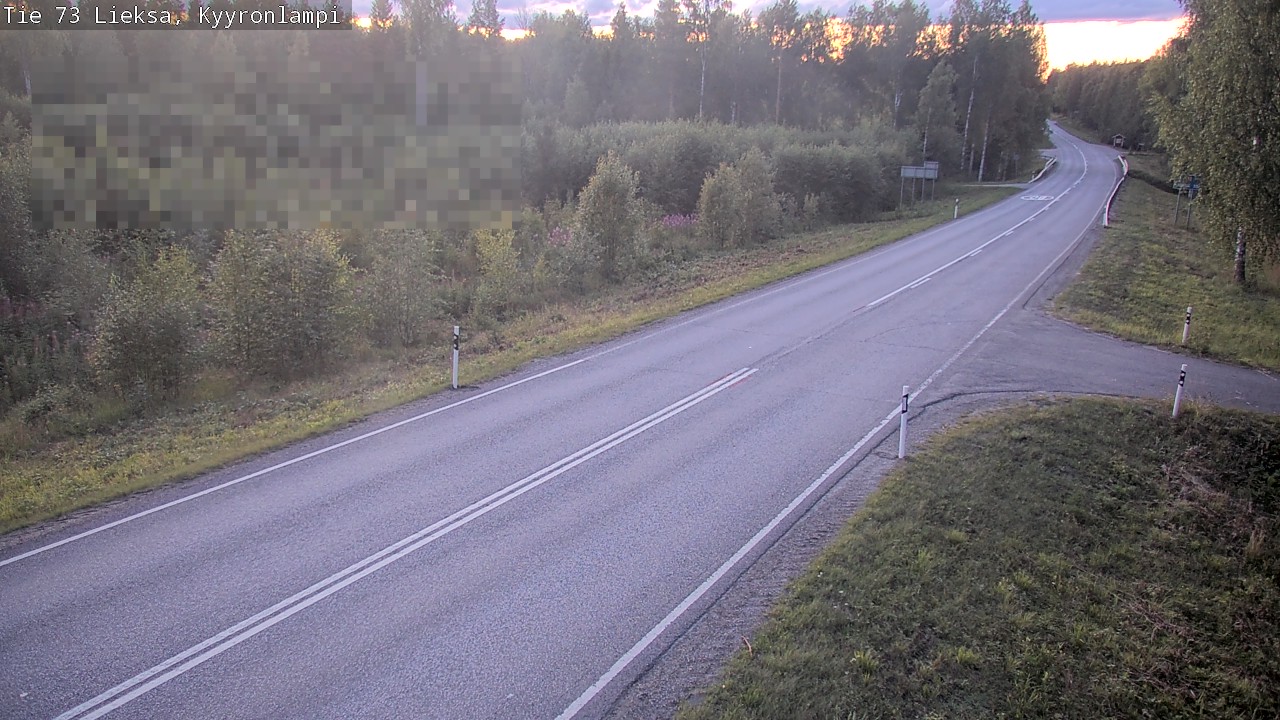 Weather Camera Image Road 73 Lieksa, Kyyrönlampi, Lieksa, Pohjois-Karjala