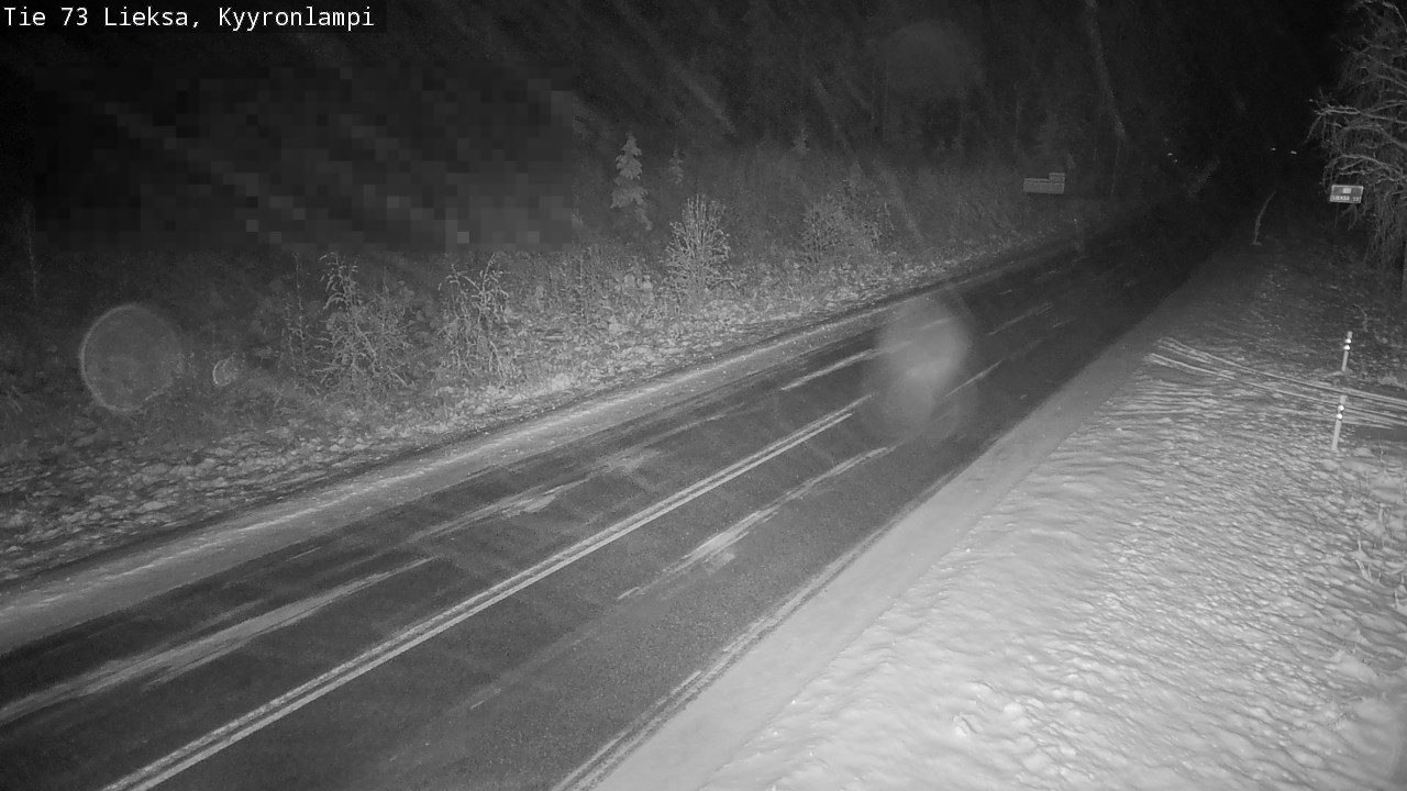 Weather Camera Image Road 73 Lieksa, Kyyrönlampi, Lieksa, Pohjois-Karjala