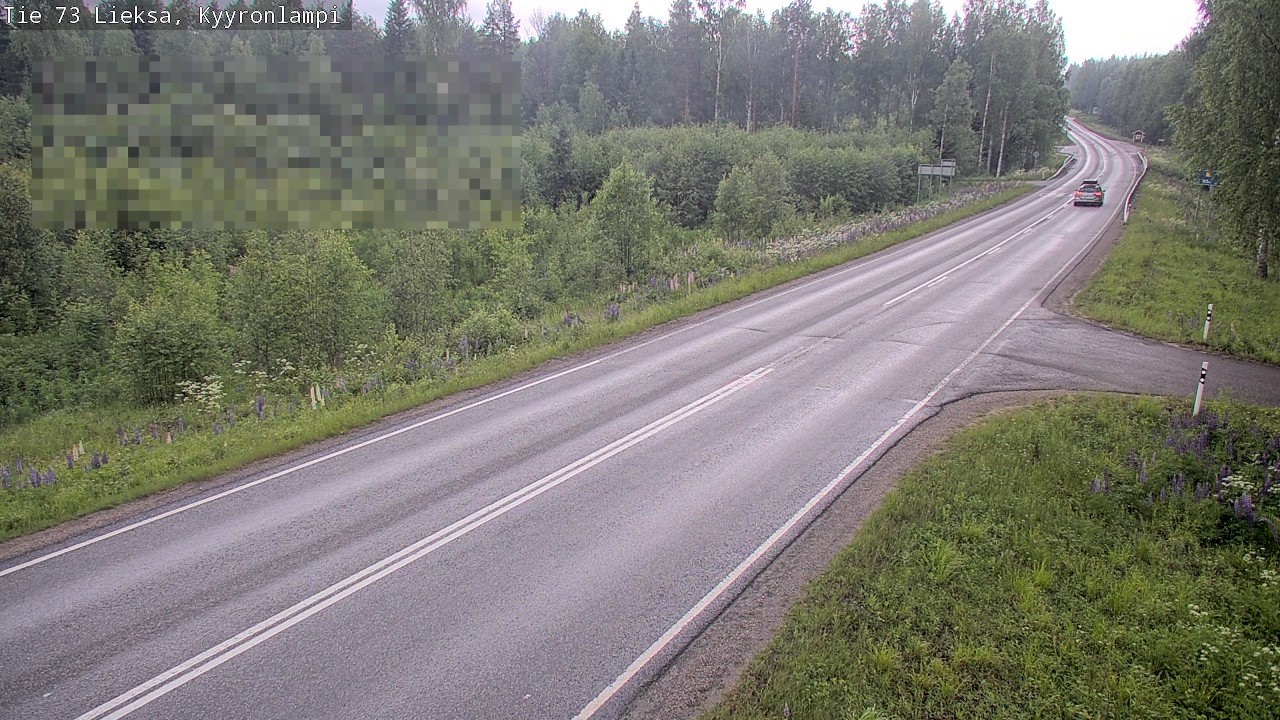 Weather Camera Image Väg 73 Lieksa, Kyyrönlampi, Lieksa, Pohjois-Karjala