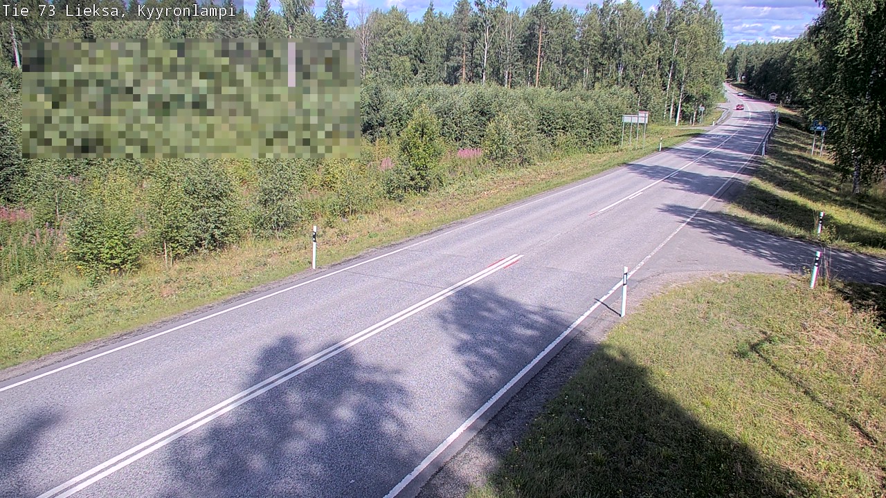 Weather Camera Image Road 73 Lieksa, Kyyrönlampi, Lieksa, Pohjois-Karjala