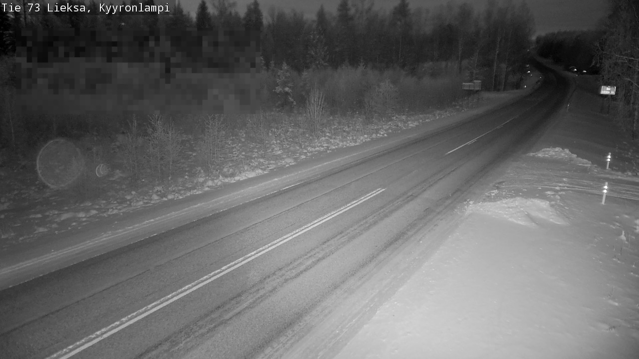 Weather Camera Image Road 73 Lieksa, Kyyrönlampi, Lieksa, Pohjois-Karjala