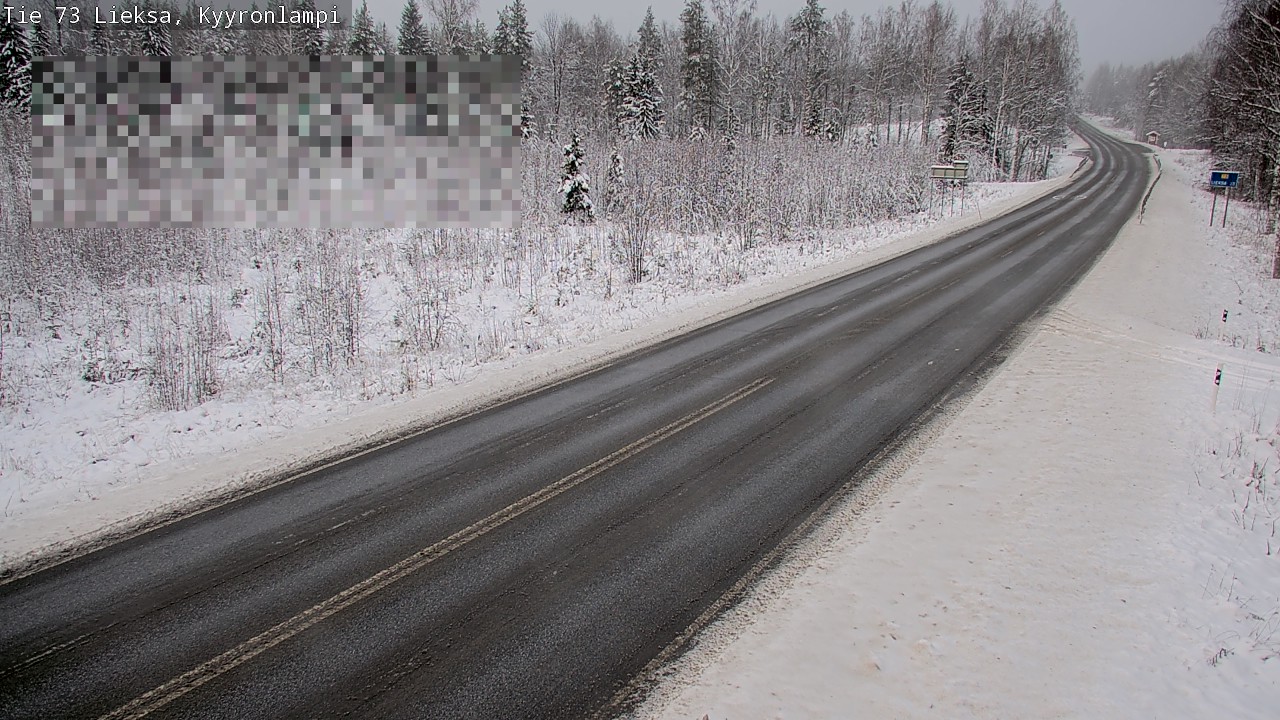 Weather Camera Image Road 73 Lieksa, Kyyrönlampi, Lieksa, Pohjois-Karjala