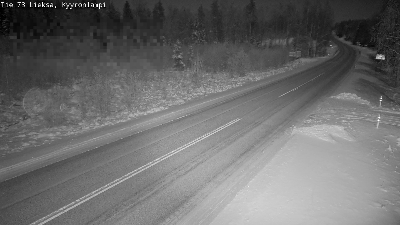 Weather Camera Image Road 73 Lieksa, Kyyrönlampi, Lieksa, Pohjois-Karjala