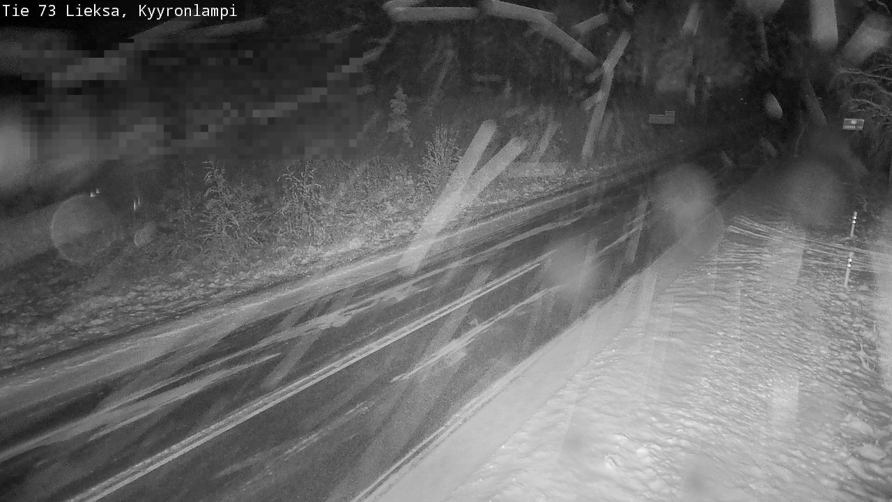 Weather Camera Image Road 73 Lieksa, Kyyrönlampi, Lieksa, Pohjois-Karjala